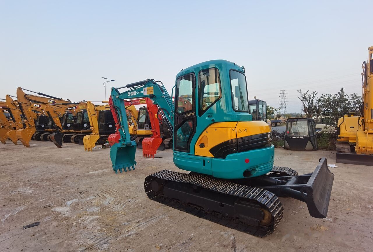 2019 Kubota KX155 mini excavator, rear three-quarter view