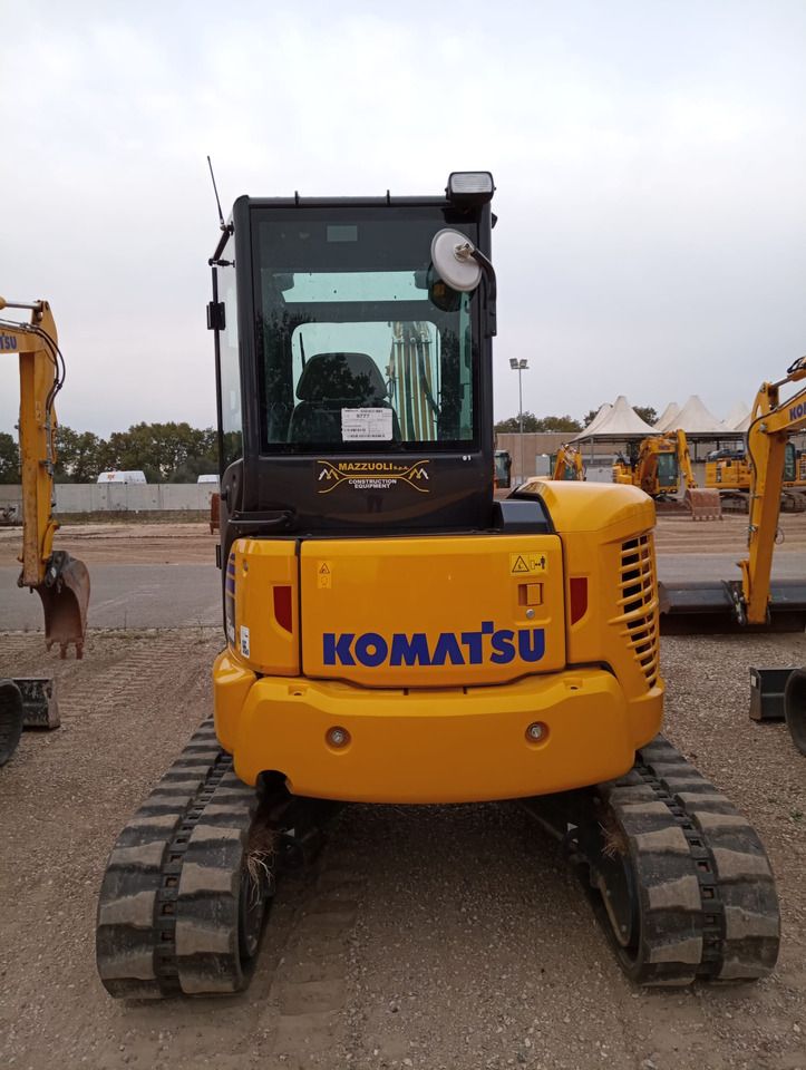 2024 Komatsu PC55MR-5 mini excavator, rear view 2024 Komatsu PC55MR-5 mini excavator, rear view