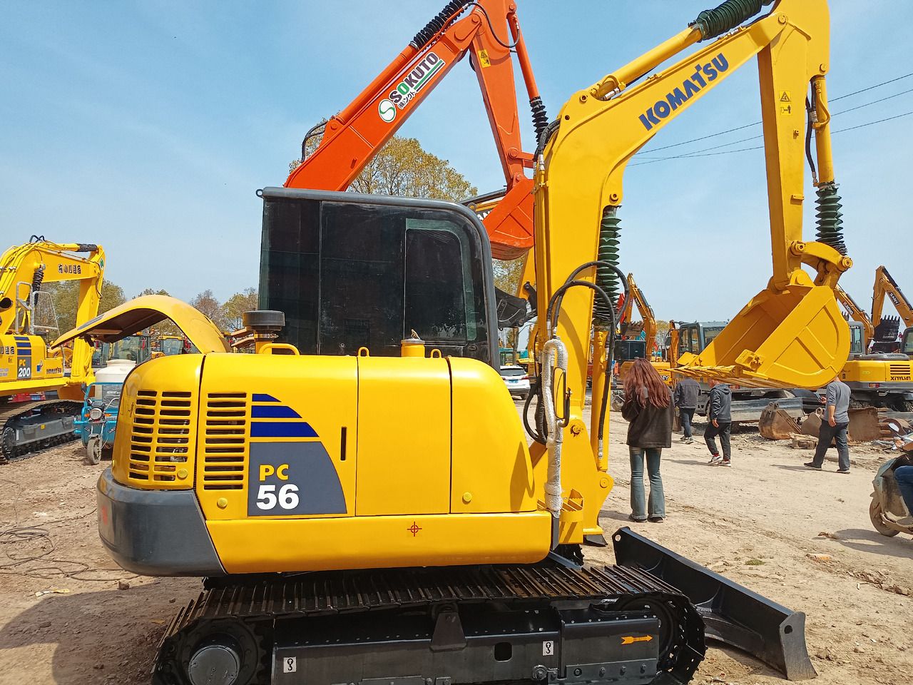 2023 Komatsu PC56-3 mini excavator side view