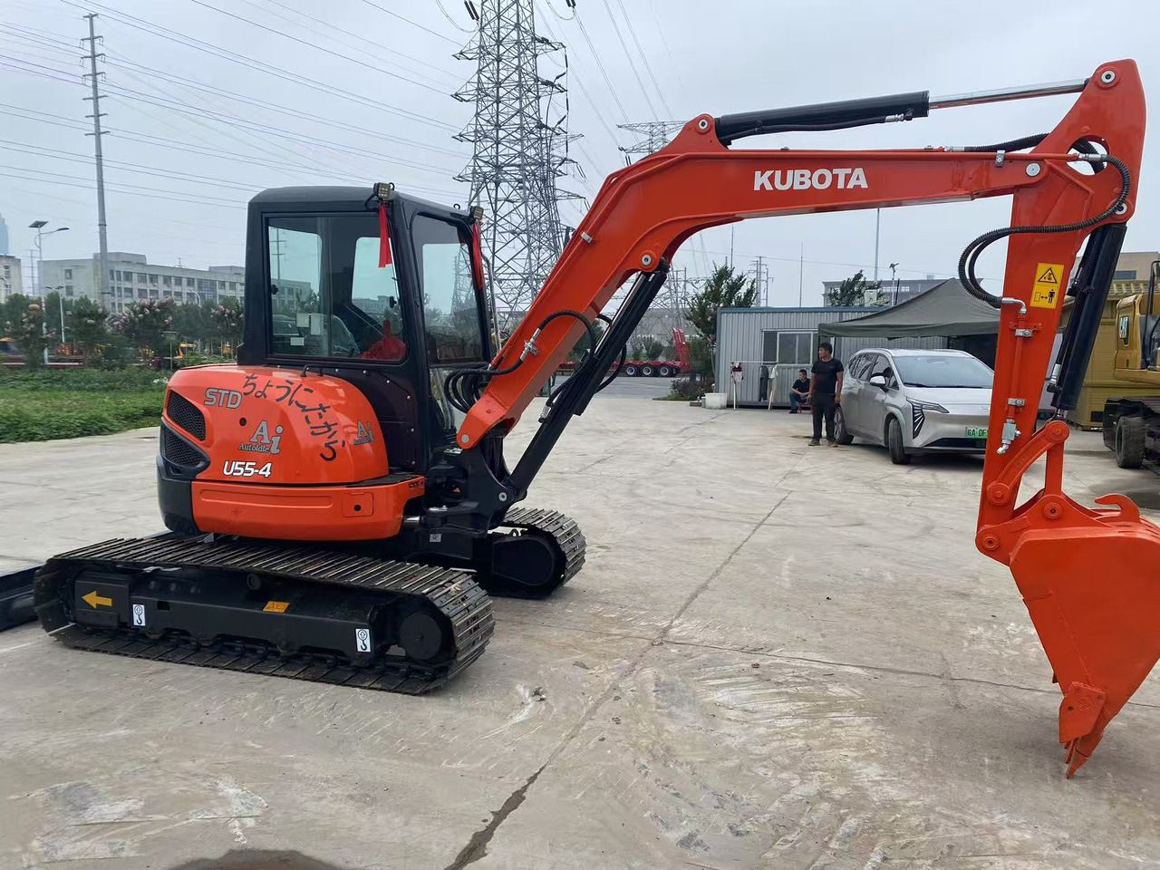 2022 Kubota U55-4 mini excavator, side profile view 2022 Kubota U55-4 mini excavator, side profile view