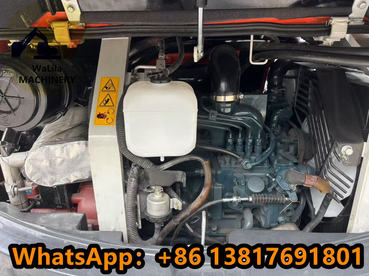 2023 Kubota U50-4 Mini Excavator engine compartment view 2023 Kubota U50-4 Mini Excavator engine compartment view