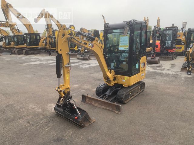 2023 Caterpillar 301.8-05A mini excavator, front three-quarter view