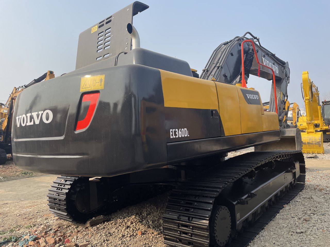 2022 Volvo EC360DL crawler excavator, rear three-quarter view 2022 Volvo EC360DL crawler excavator, rear three-quarter view