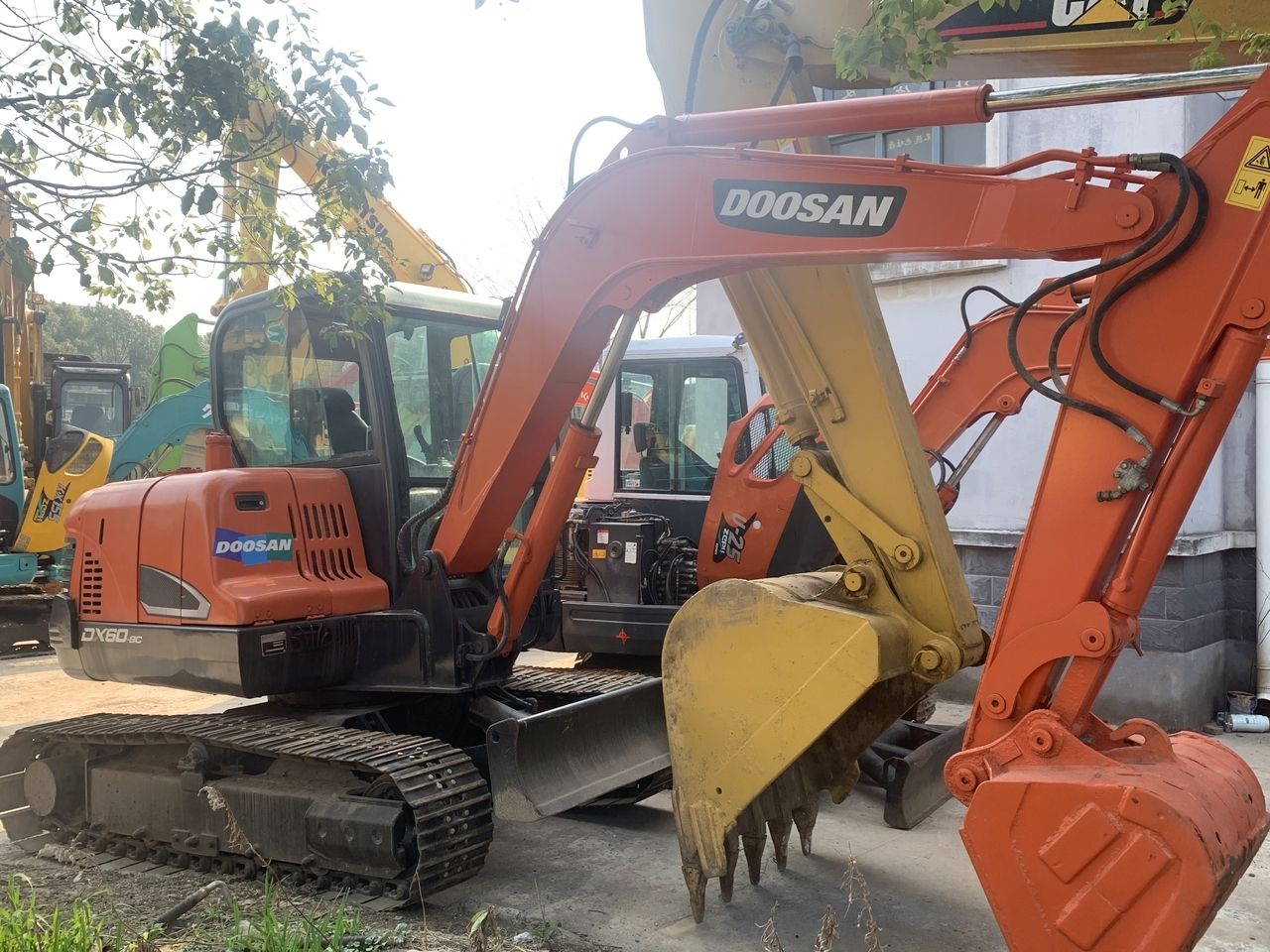 2011 Doosan DX60-9C mini excavator, side profile view 2011 Doosan DX60-9C mini excavator, side profile view