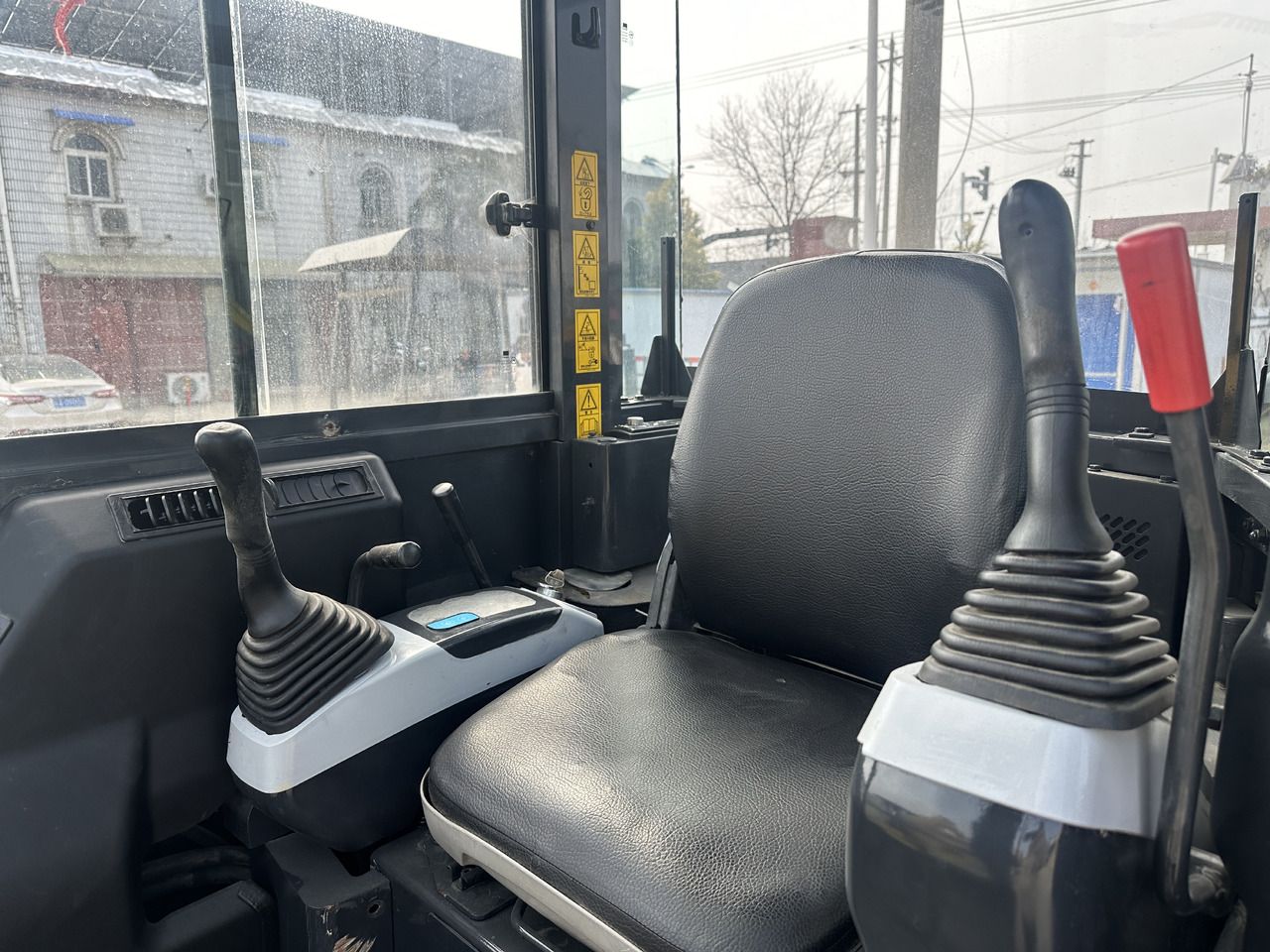 2025 Komatsu PC40MR mini excavator interior view 2025 Komatsu PC40MR mini excavator interior view