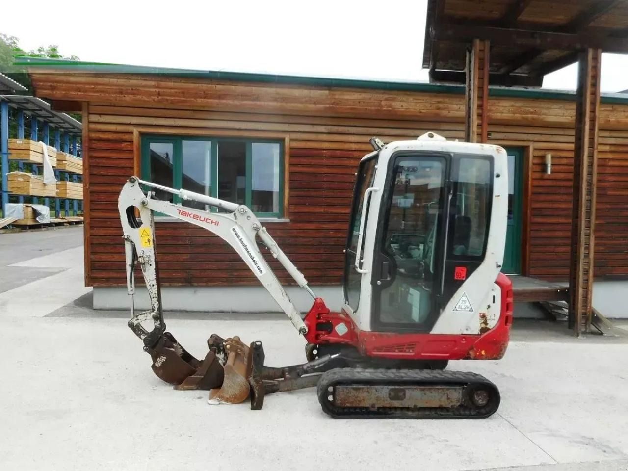 2015 Takeuchi TB216 mini excavator, side view 2015 Takeuchi TB216 mini excavator, side view