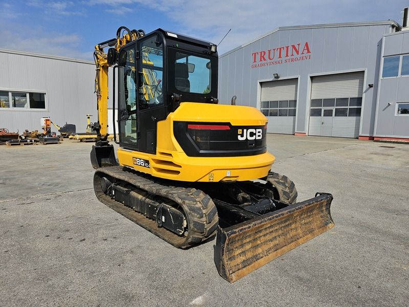 2022 JCB 86C-2T crawler excavator, rear three-quarter view