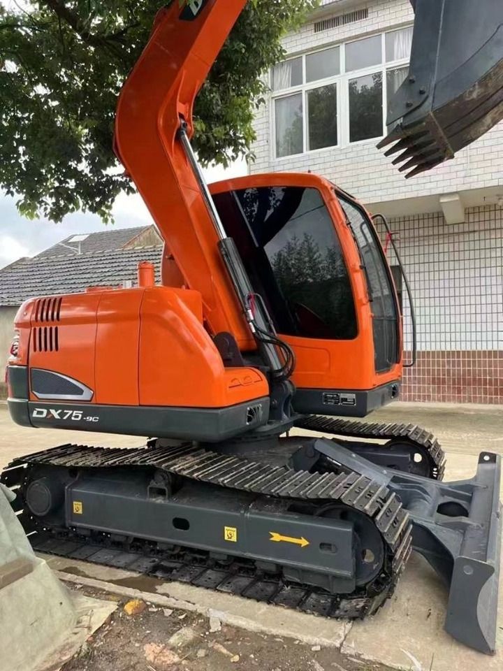 2024 Doosan DX75-9C mini excavator, side view
