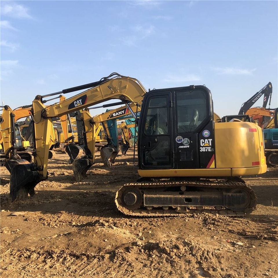 2023 Caterpillar 307E2 mini excavator, side view 2023 Caterpillar 307E2 mini excavator, side view