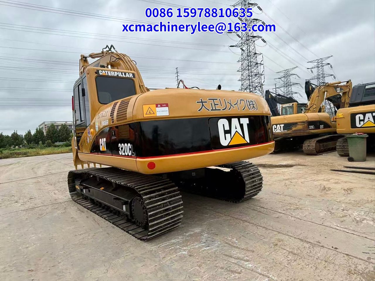 2023 Caterpillar 320CL crawler excavator rear view
