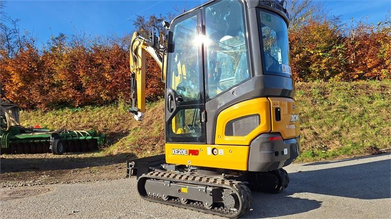 XCMG XE20E mini excavator, rear three-quarter view XCMG XE20E mini excavator, rear three-quarter view