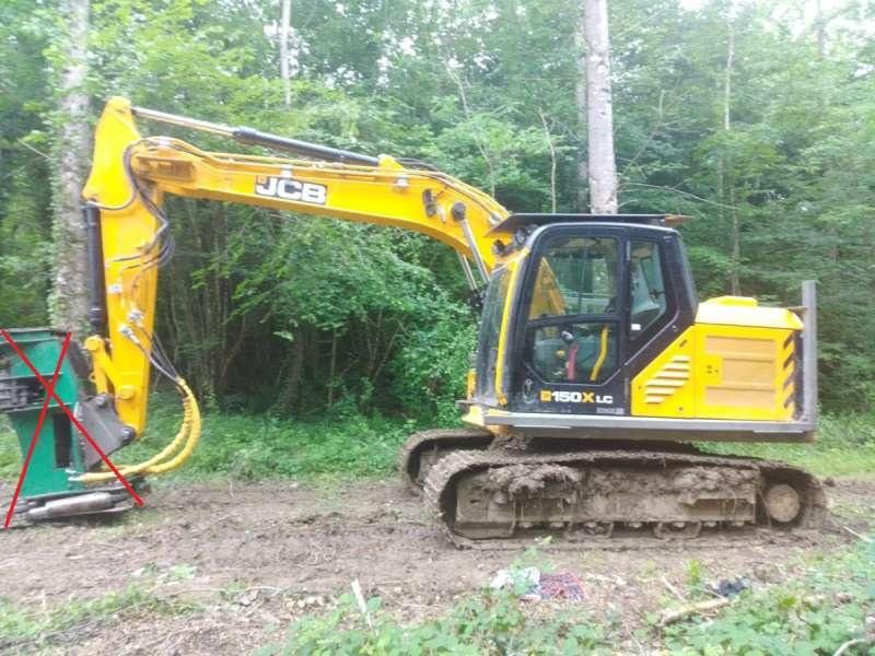 2023 JCB 150X LC crawler excavator side view 2023 JCB 150X LC crawler excavator side view