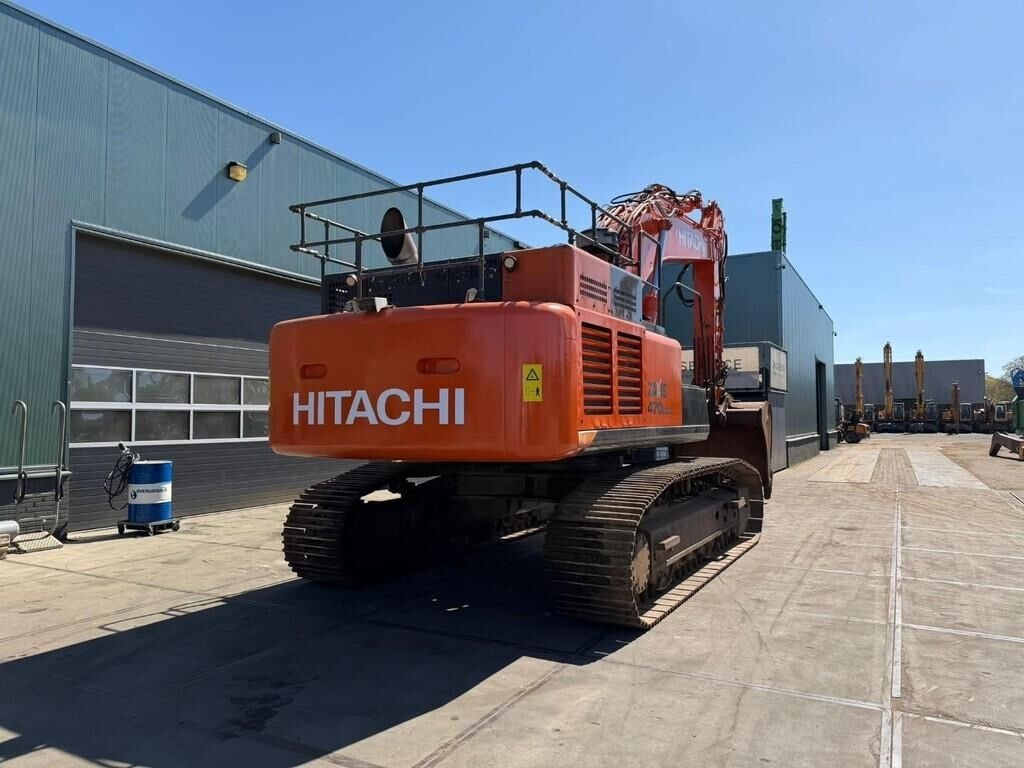 2014 Hitachi ZX470LCH-5B crawler excavator, rear view