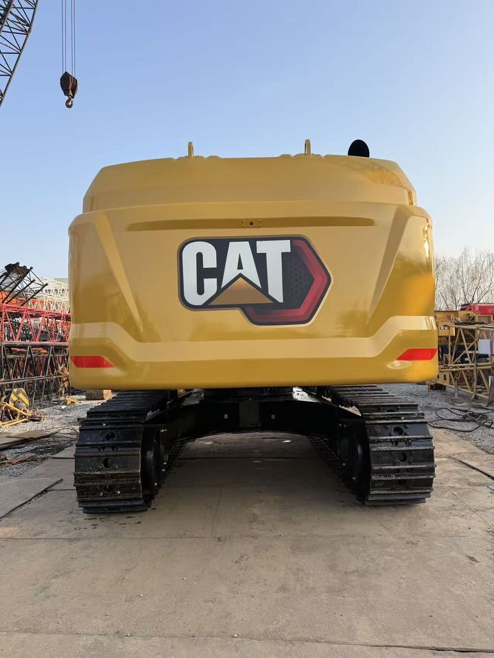2021 Caterpillar 349D crawler excavator, rear view