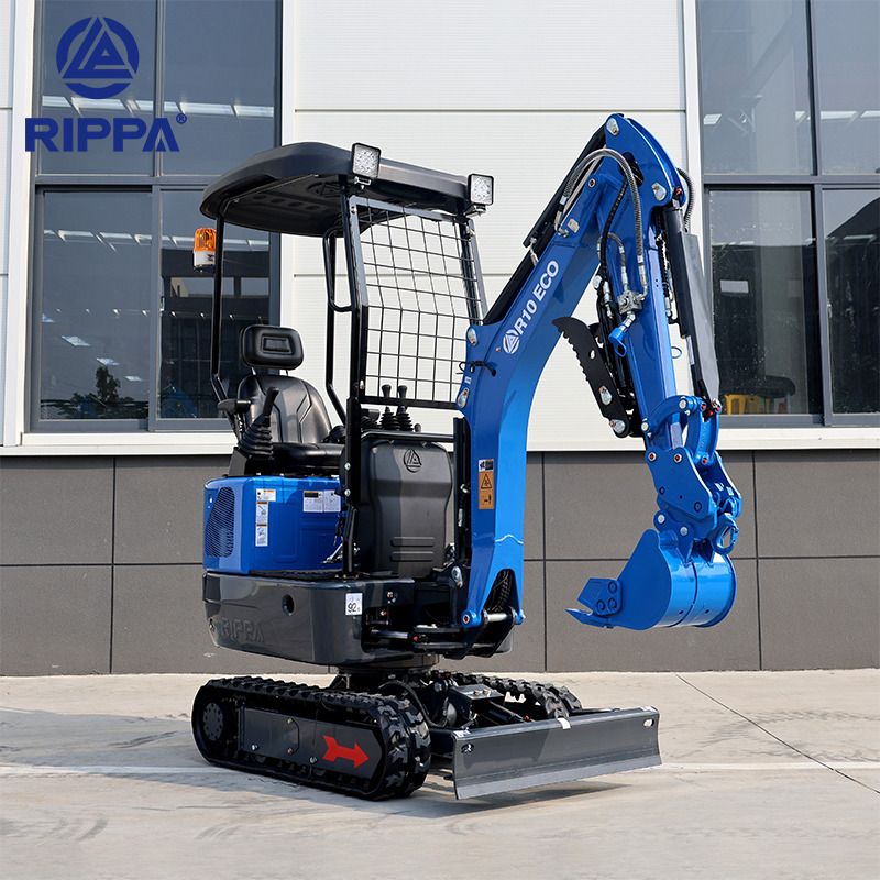 2026 Rippa R10 ECO mini excavator, side view 2026 Rippa R10 ECO mini excavator, side view