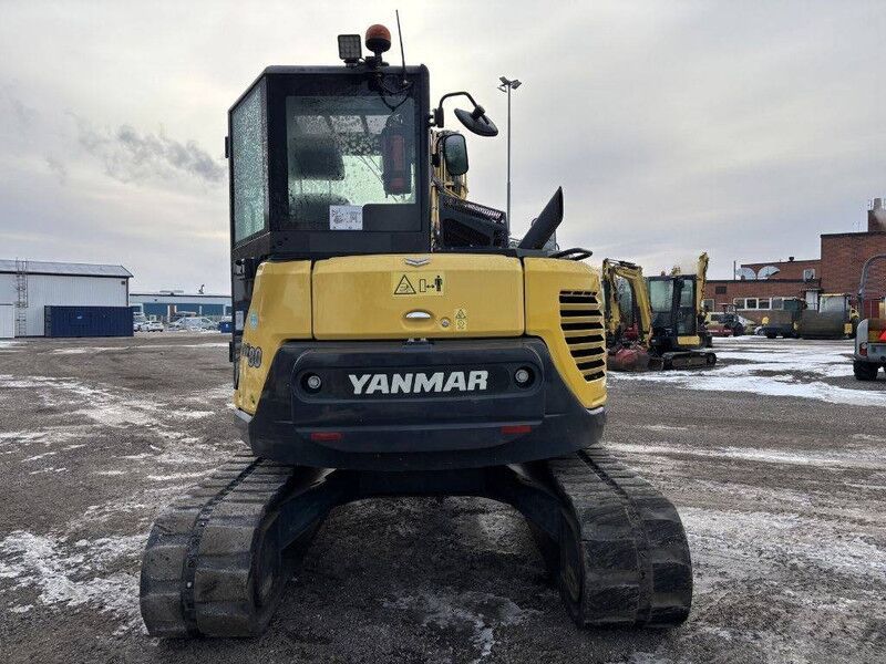 2018 Yanmar VIO80-1 mini excavator, rear view 2018 Yanmar VIO80-1 mini excavator, rear view