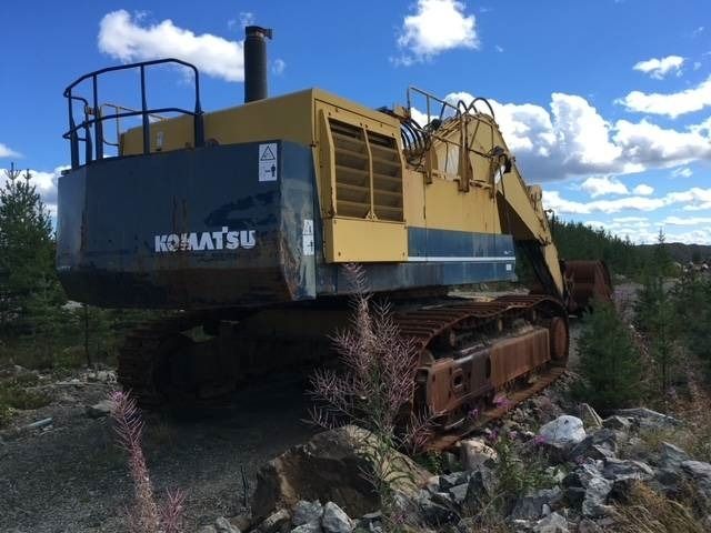 1997 Komatsu PC 1000-1 crawler excavator, rear three-quarter view