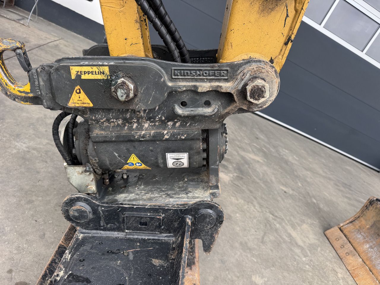2024 Caterpillar 305C mini excavator quick coupler detail 2024 Caterpillar 305C mini excavator quick coupler detail