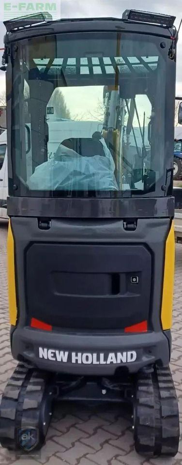 2023 New Holland E19D mini excavator, rear view