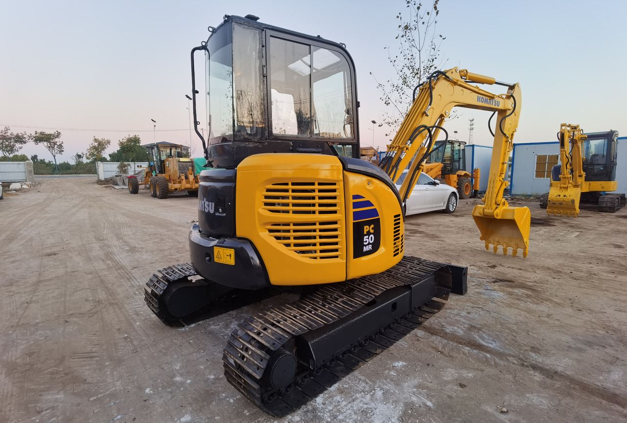 2021 Komatsu PC50MR mini excavator, rear three-quarter view 2021 Komatsu PC50MR mini excavator, rear three-quarter view