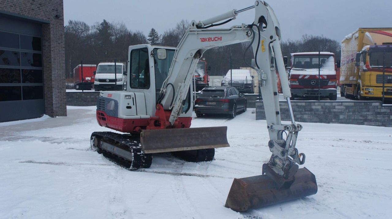 2012 Takeuchi TB250 mini excavator, side view