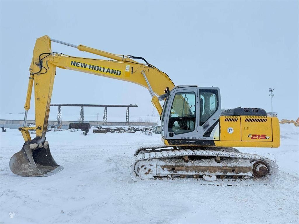 2011 New Holland E215B LC crawler excavator, side profile view