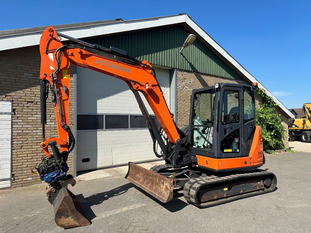 2015 Hitachi ZX65USB-5A mini excavator, side view