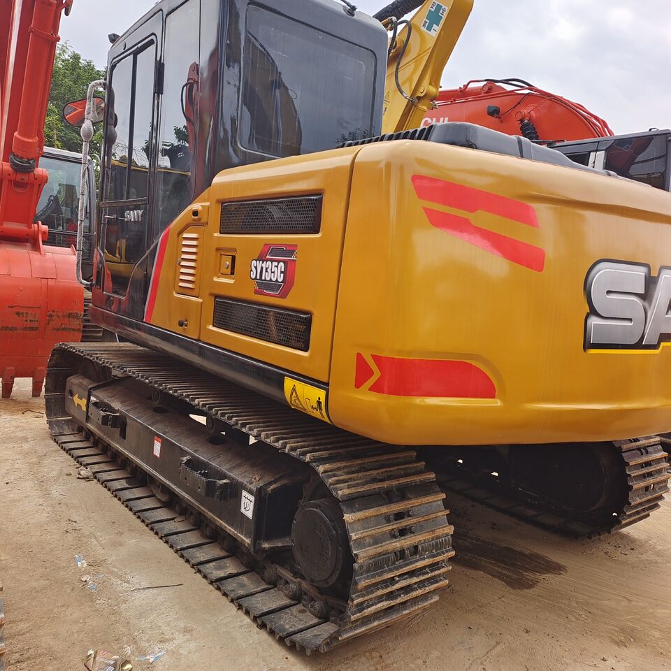 2025 Sany SY135C crawler excavator, rear three-quarter view 2025 Sany SY135C crawler excavator, rear three-quarter view