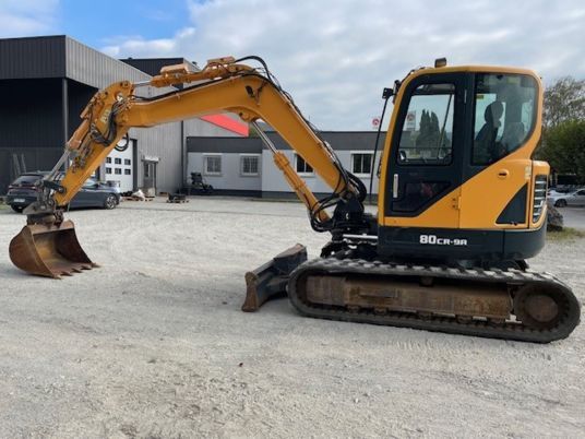 2019 Hyundai 80CR-9A crawler excavator, side view