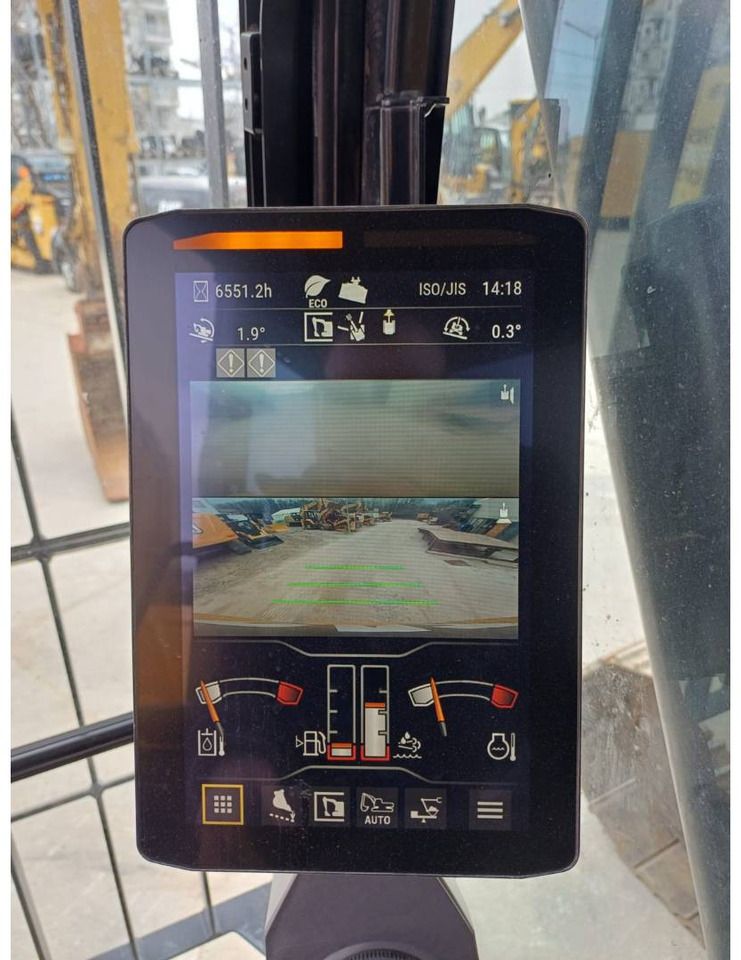 2018 Caterpillar 323-07 crawler excavator interior monitor view 2018 Caterpillar 323-07 crawler excavator interior monitor view