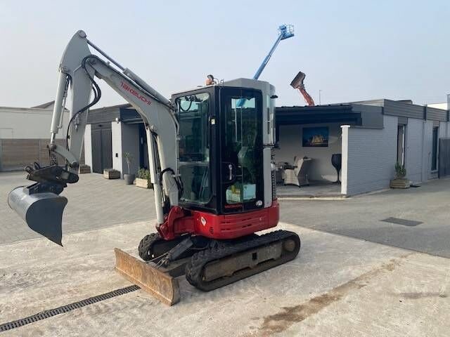 2019 Takeuchi TB23R mini excavator, front three-quarter view 2019 Takeuchi TB23R mini excavator, front three-quarter view