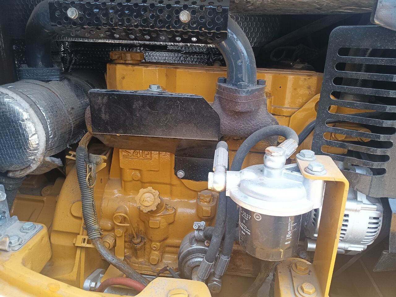 2023 Caterpillar 304CCR mini excavator engine bay detail