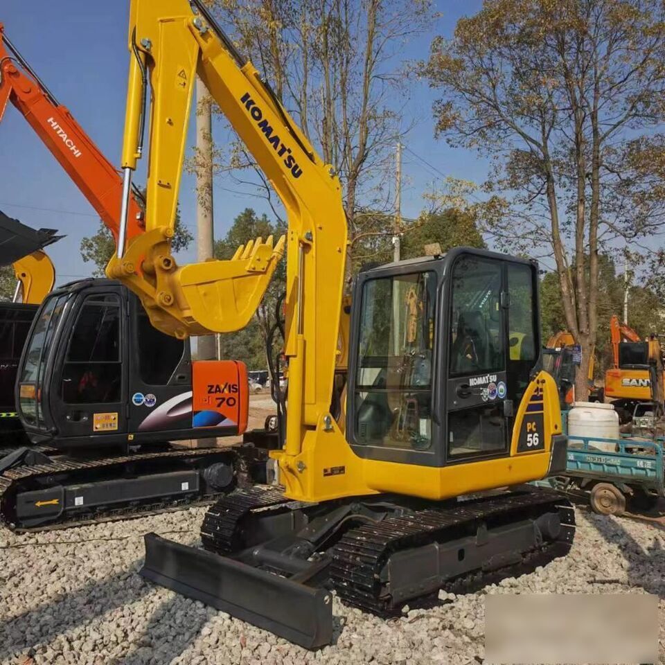 2024 Komatsu PC56 excavator, front three-quarter view 2024 Komatsu PC56 excavator, front three-quarter view