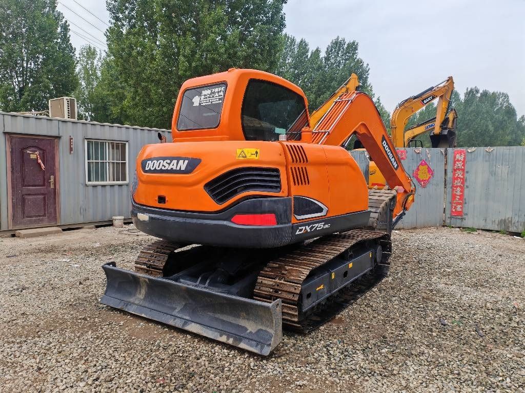2022 Doosan DX75-9C mini excavator rear view