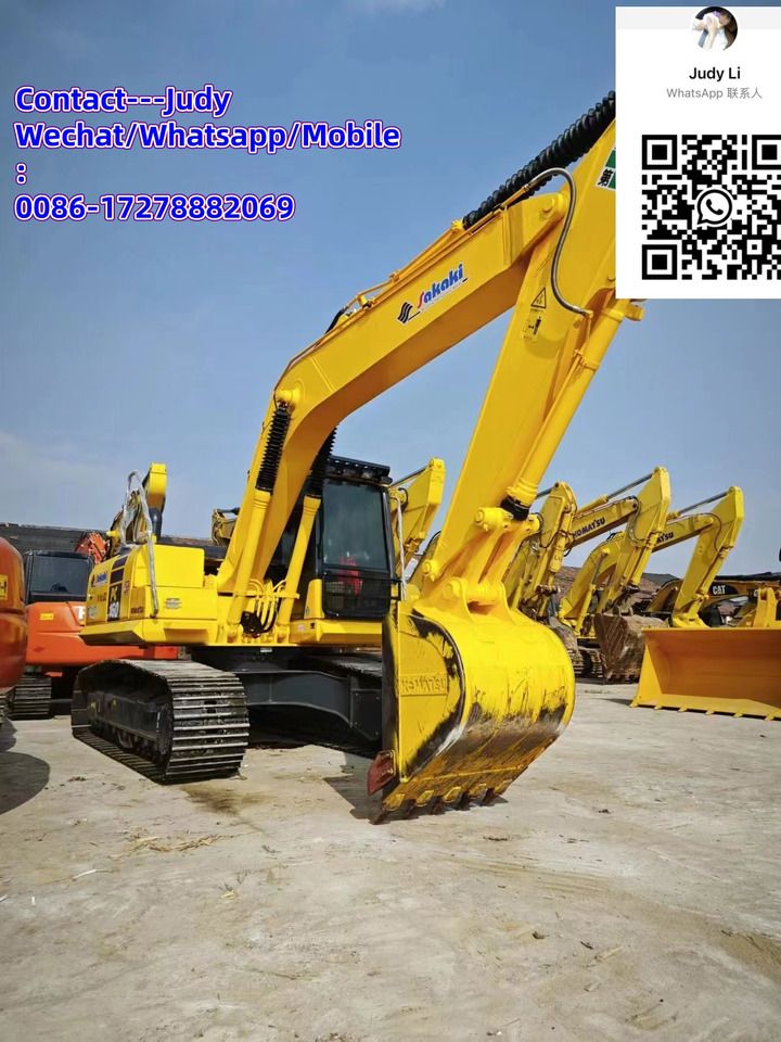 2022 Komatsu PC160 crawler excavator, front three-quarter view