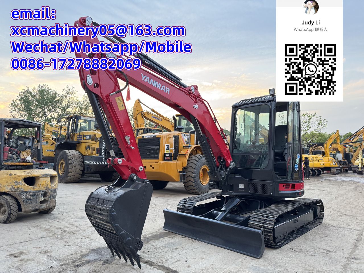 2023 Yanmar VIO55 Mini Excavator, front three-quarter view 2023 Yanmar VIO55 Mini Excavator, front three-quarter view