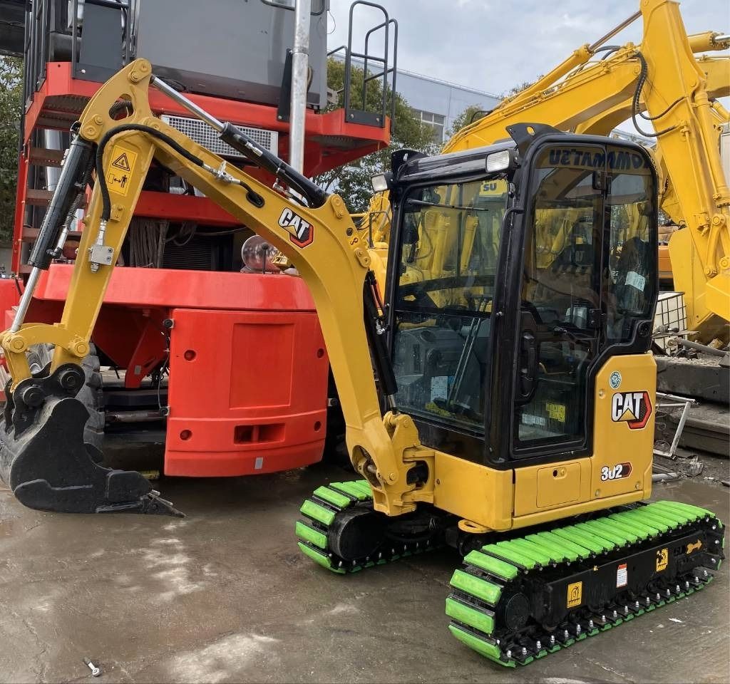 2023 Caterpillar 302 mini excavator, front three-quarter view 2023 Caterpillar 302 mini excavator, front three-quarter view