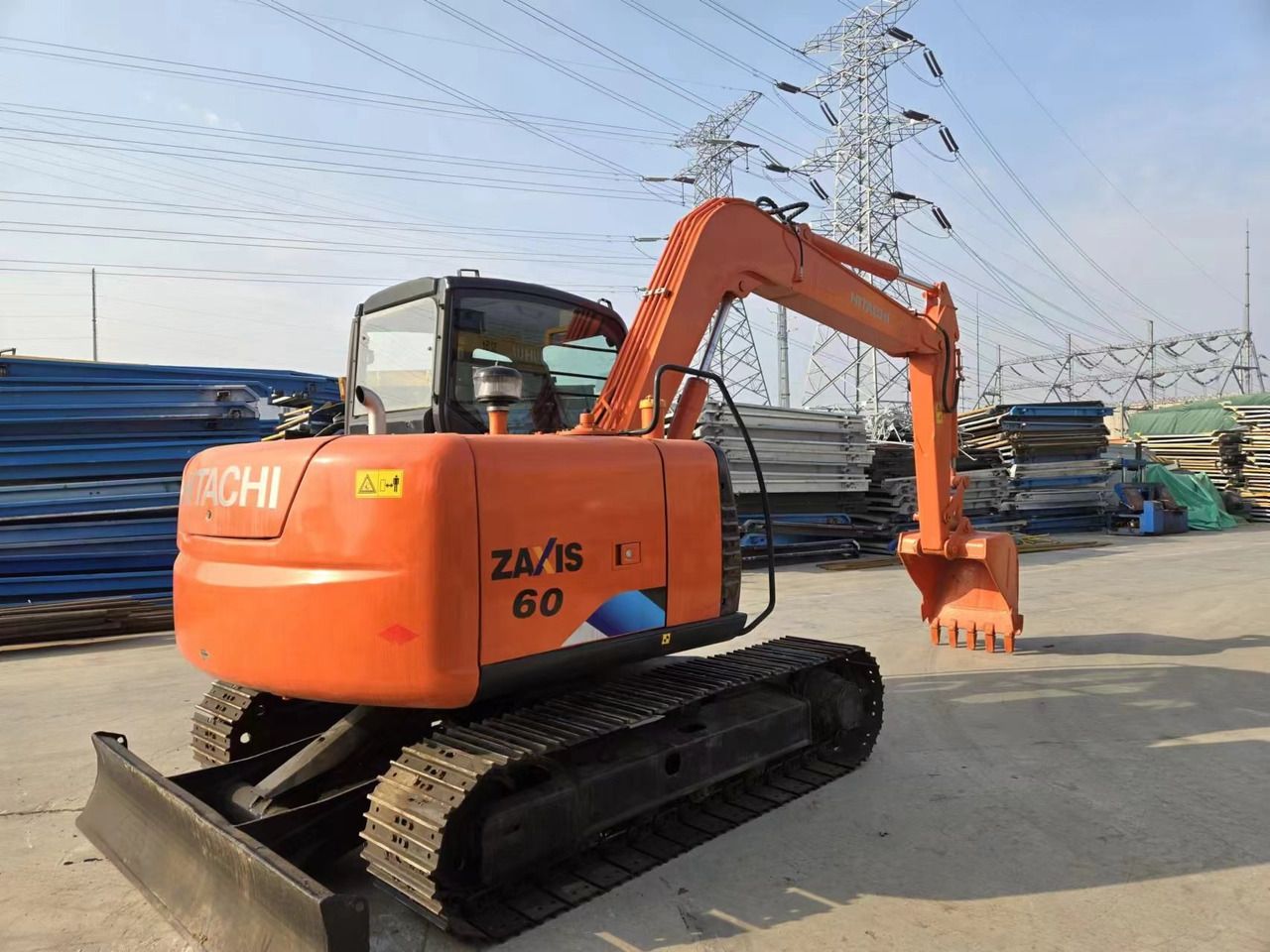 2020 Hitachi Zaxis 60 mini excavator, rear three-quarter view 2020 Hitachi Zaxis 60 mini excavator, rear three-quarter view