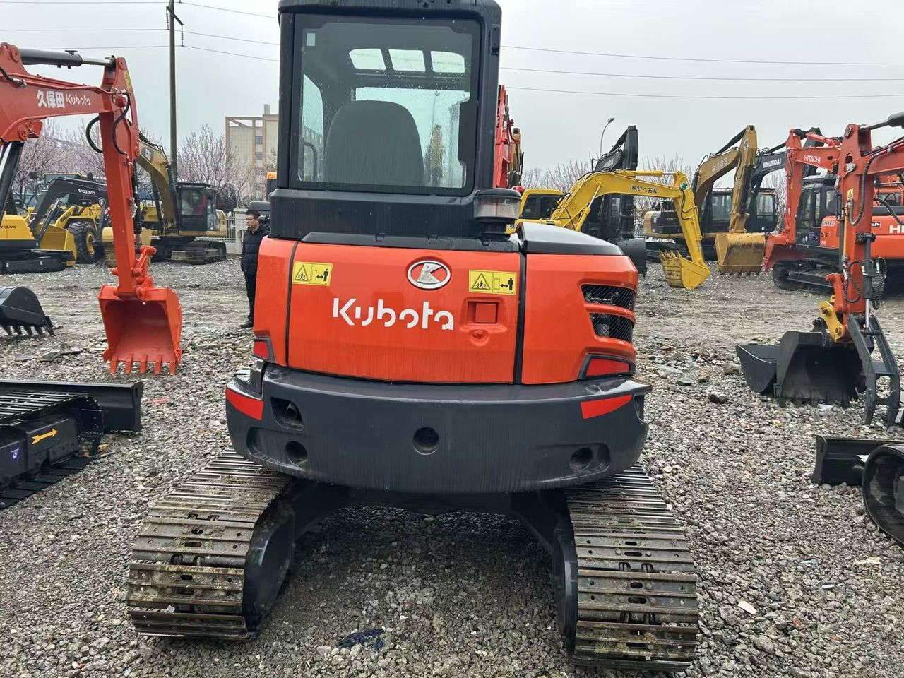2023 Kubota KX163 mini excavator rear view