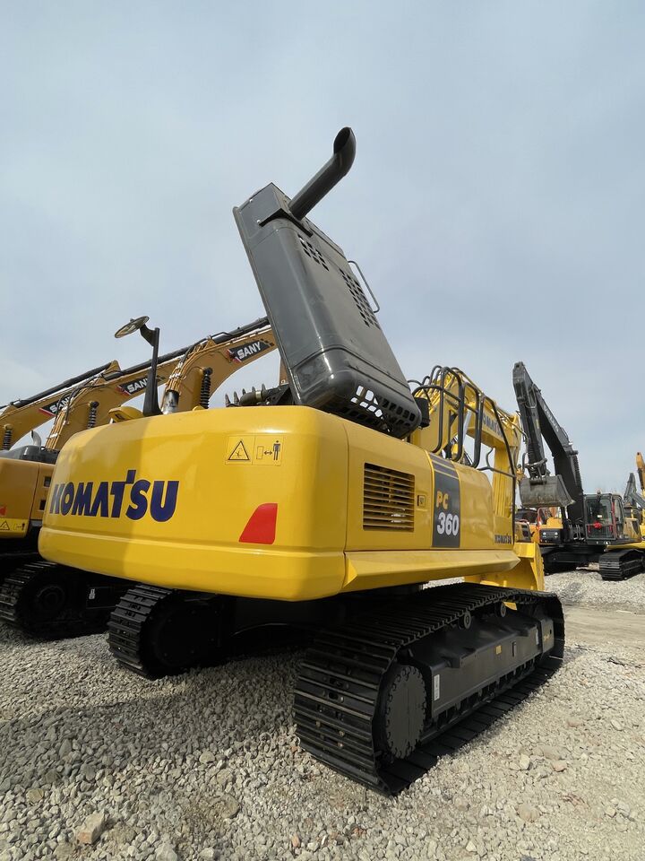2024 Komatsu PC360 crawler excavator, rear three-quarter view 2024 Komatsu PC360 crawler excavator, rear three-quarter view