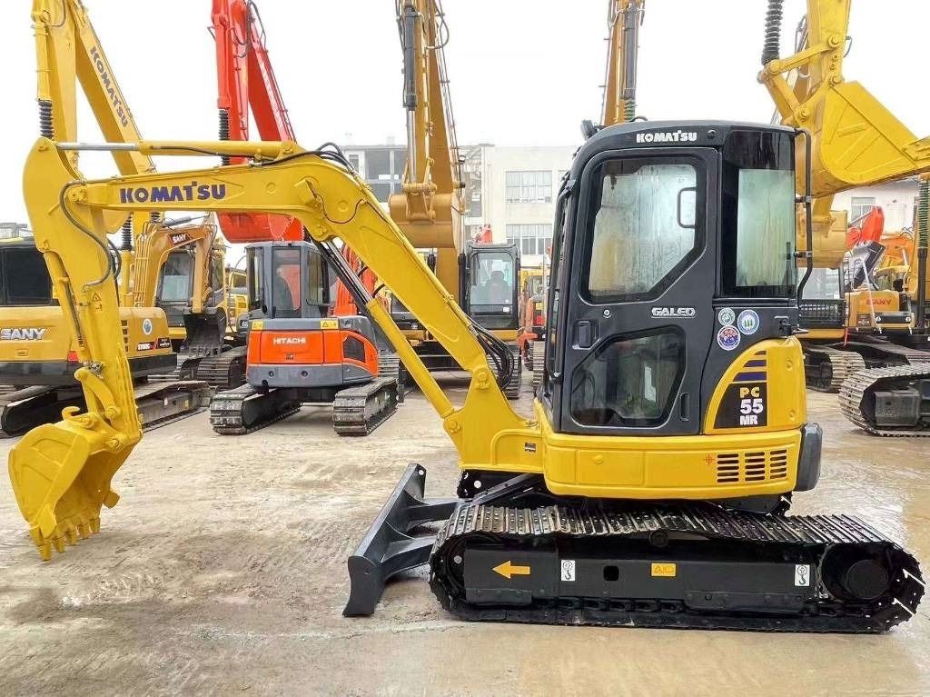 2020 Komatsu PC-55MR mini excavator side view 2020 Komatsu PC-55MR mini excavator side view