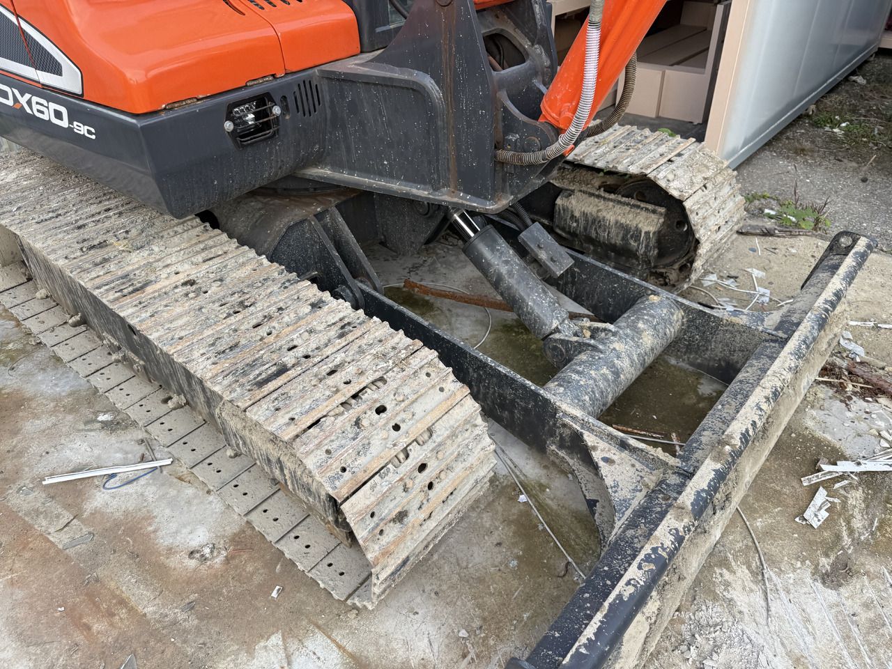2024 Doosan DX60-9C crawler excavator undercarriage view