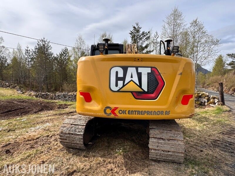 2022 Caterpillar 313 Next Gen excavator rear view