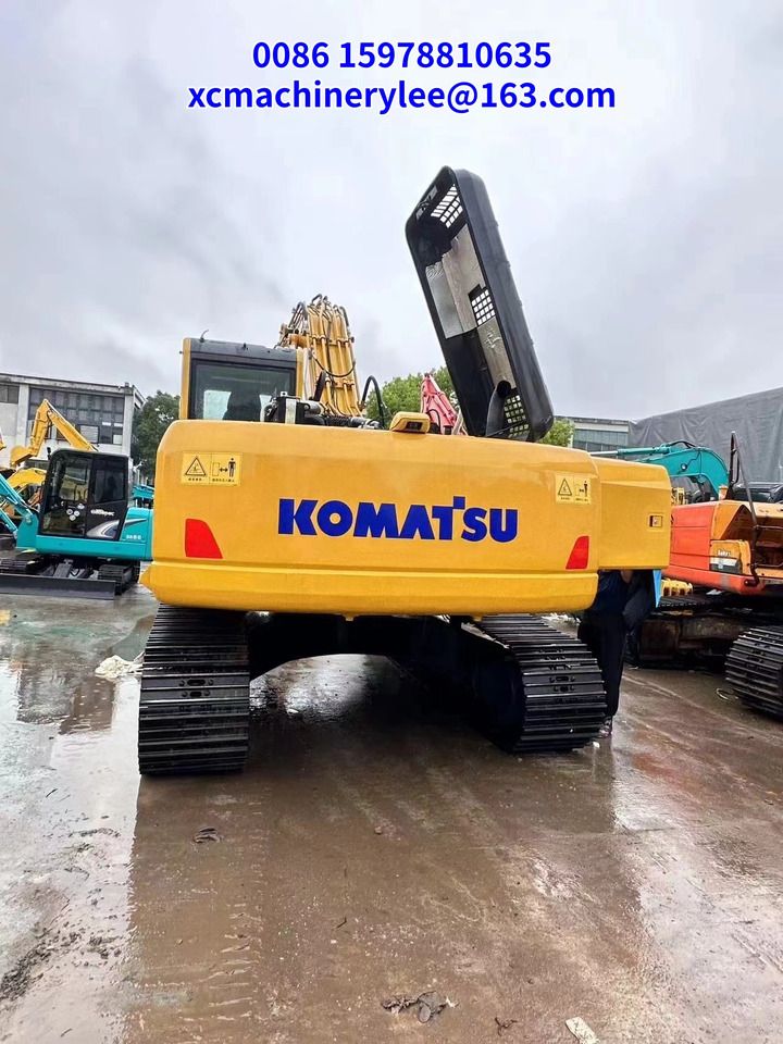 2023 Komatsu PC210 crawler excavator, rear view 2023 Komatsu PC210 crawler excavator, rear view