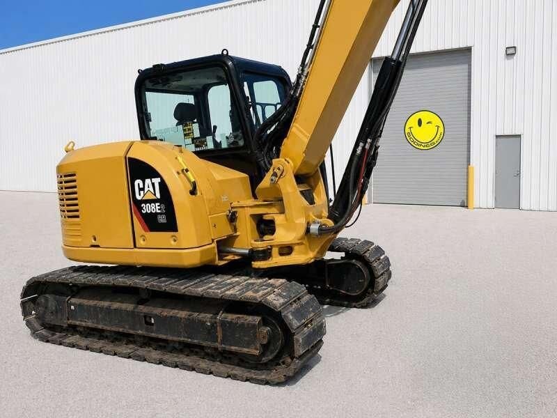 2018 Caterpillar 308E2CR crawler excavator, side profile view 2018 Caterpillar 308E2CR crawler excavator, side profile view