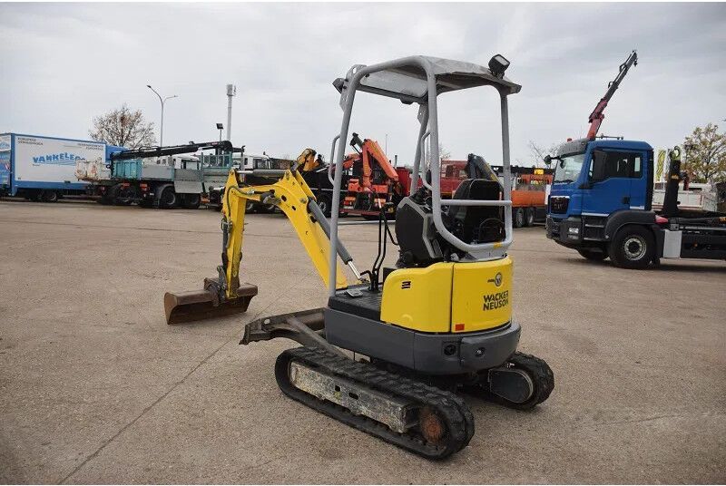 2017 Wacker Neuson EZ17 mini excavator, rear three-quarter view 2017 Wacker Neuson EZ17 mini excavator, rear three-quarter view