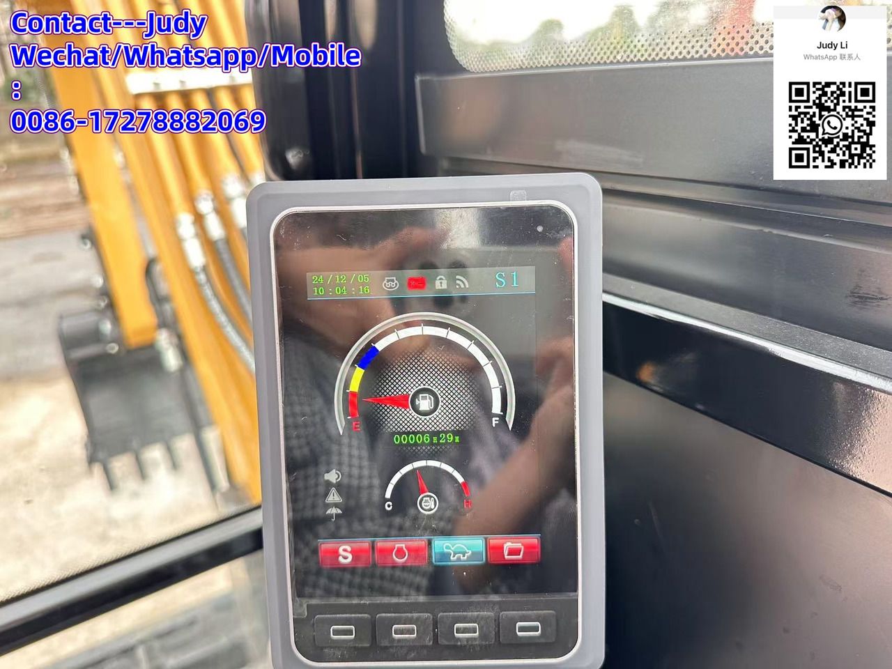 2026 Sany SY55U mini excavator digital instrument cluster view 2026 Sany SY55U mini excavator digital instrument cluster view