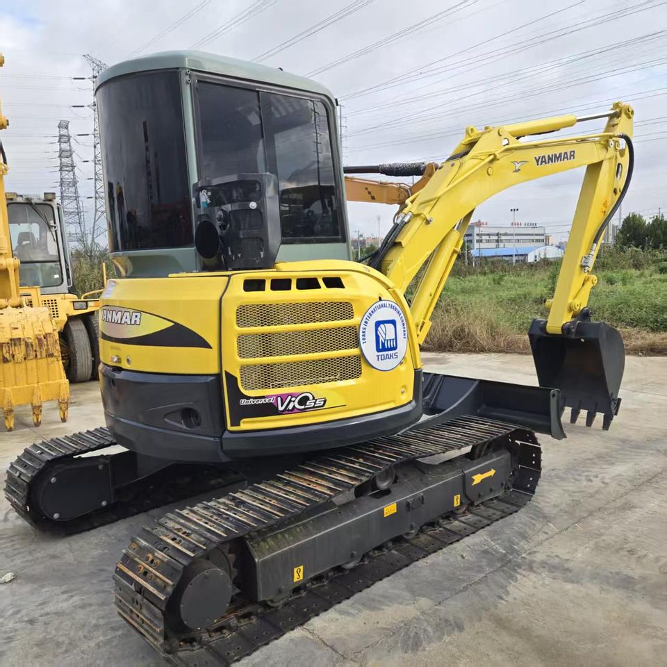 2021 Yanmar VIO55 mini excavator, three-quarter front view