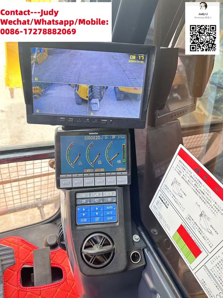 Intérieur cabine pelle sur chenilles Komatsu PC220-8 2023 Intérieur cabine pelle sur chenilles Komatsu PC220-8 2023