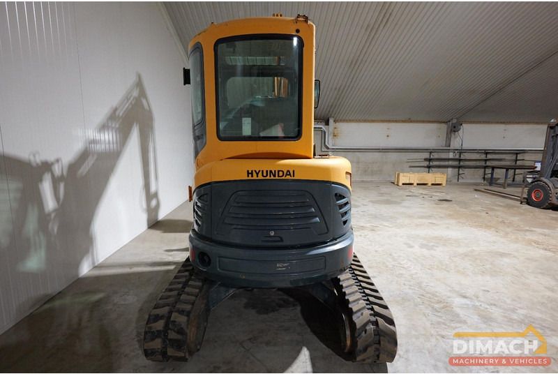 2011 Hyundai ROBEX35Z-9 mini excavator, rear view